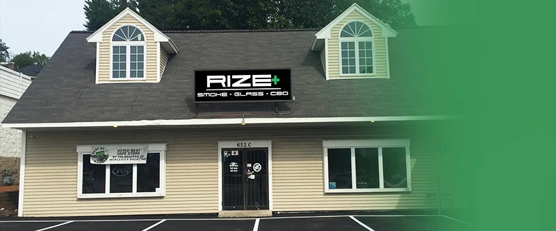 Rize+ storefront at 652C Park Ave in Worcester, Massachusetts
